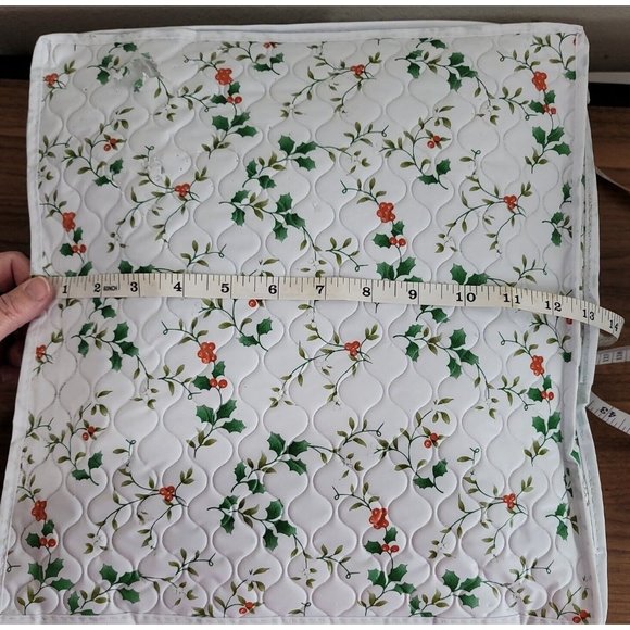 VTG Christmas Ornament Zip Storage Bags Christmas Holly Holiday Lillian Vernon - Picture 14 of 16